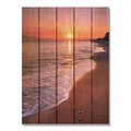 Ricki&Aposs Rugs 28 x 36 in. Sunset Beach Inside & Outside Cedar Wall Art RI896447